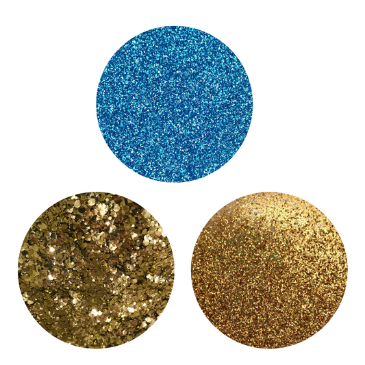 FESTIVAL FLAMES BIO GLITZER-LOOK